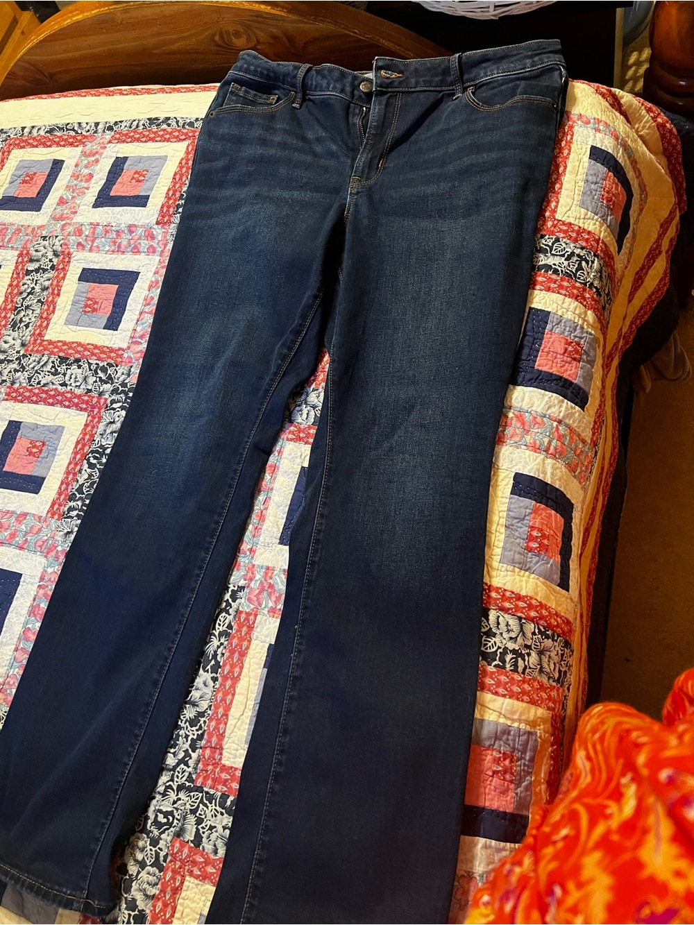Old Navy Women's Dark Indigo boot cut jeans